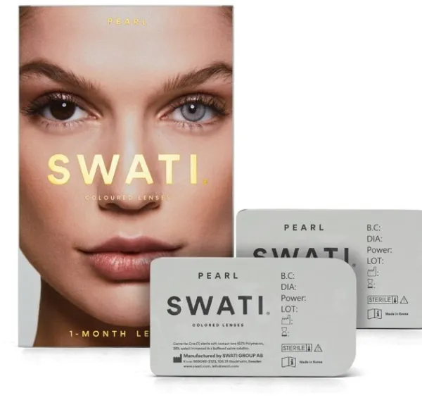 SWATI - Farbige Kontaktlinsen 1 Monat - Pearl